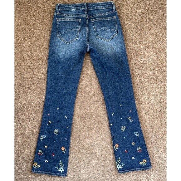 Driftwood Kelly Jeans W2 L31  Bootcut Embroidered Boho Festival Y2K Flowers - Picture 2 of 11